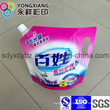 Customized Laundry Detergent Stand up Spout Packaging Bag